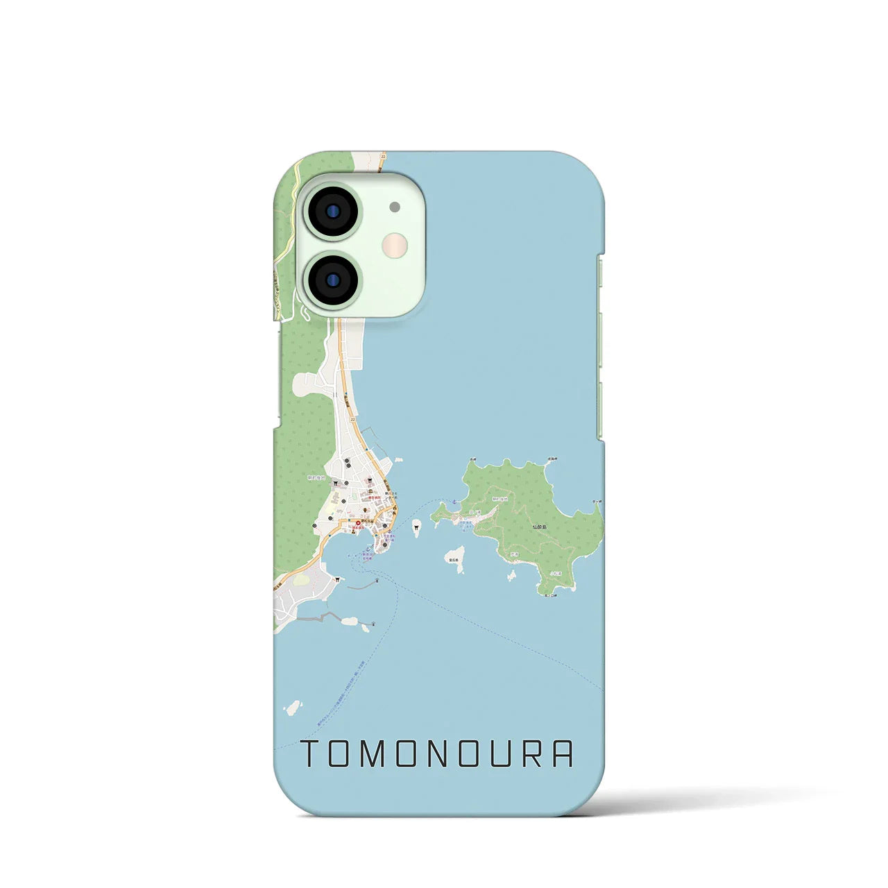 【鞆の浦(広島県)】地図柄iPhoneケース(バックカバータイプ)