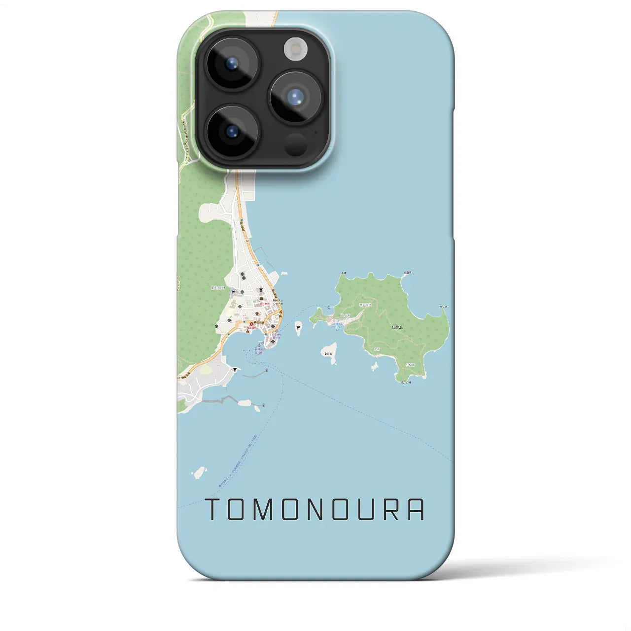 【鞆の浦(広島県)】地図柄iPhoneケース(バックカバータイプ)