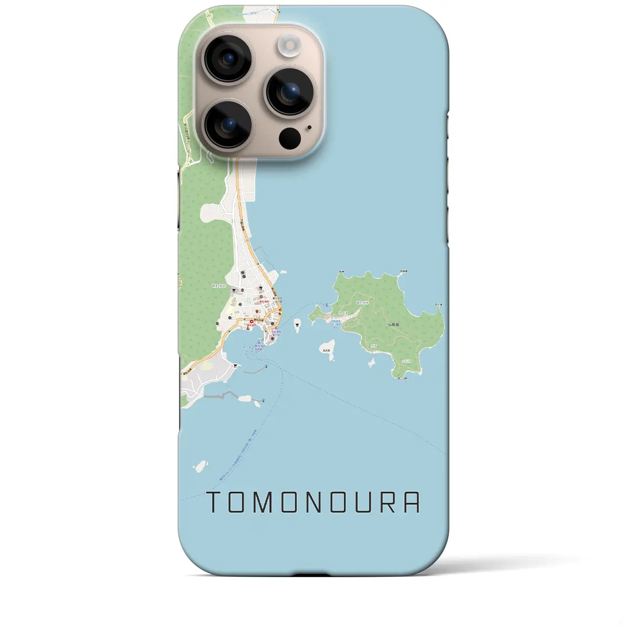 【鞆の浦(広島県)】地図柄iPhoneケース(バックカバータイプ)