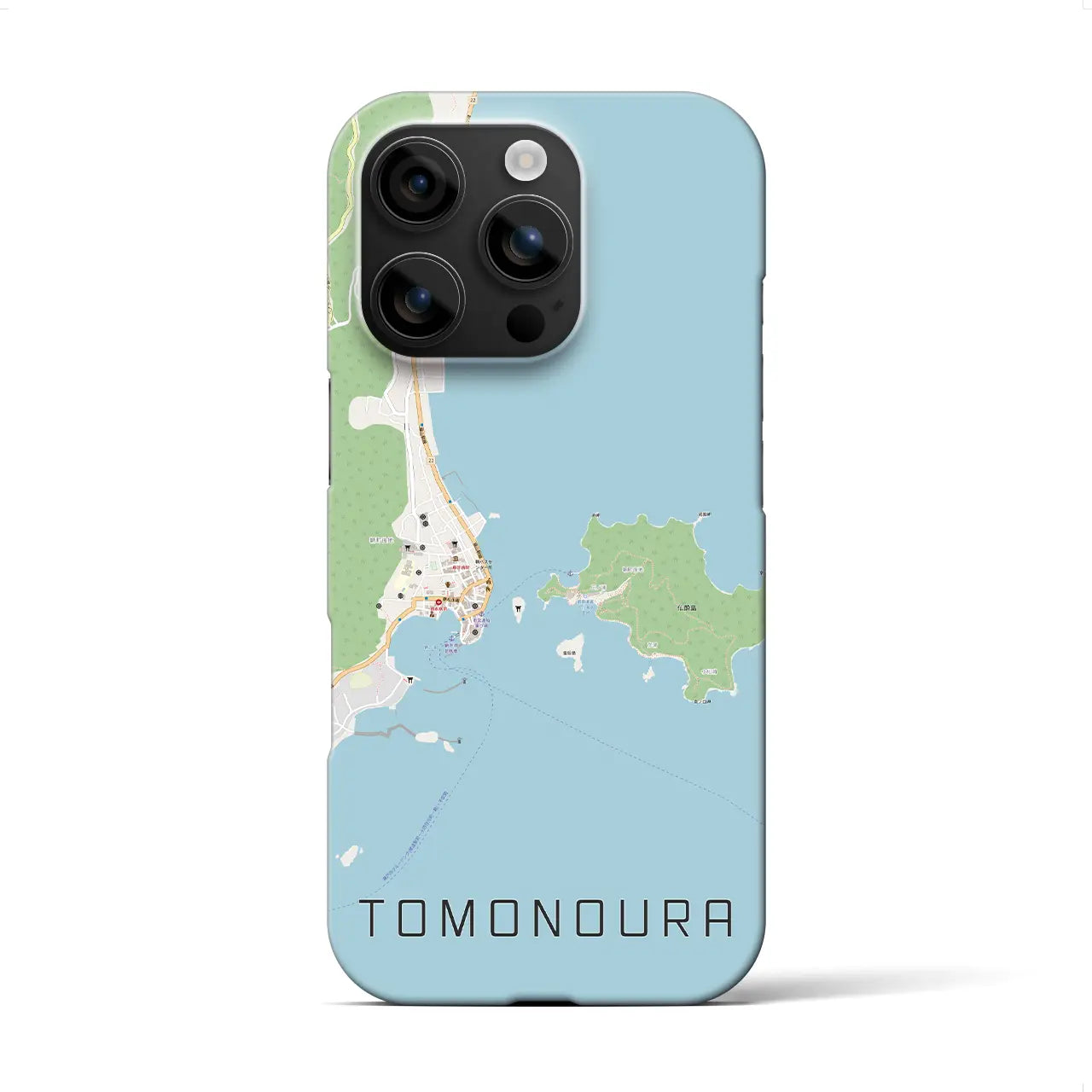 【鞆の浦(広島県)】地図柄iPhoneケース(バックカバータイプ)