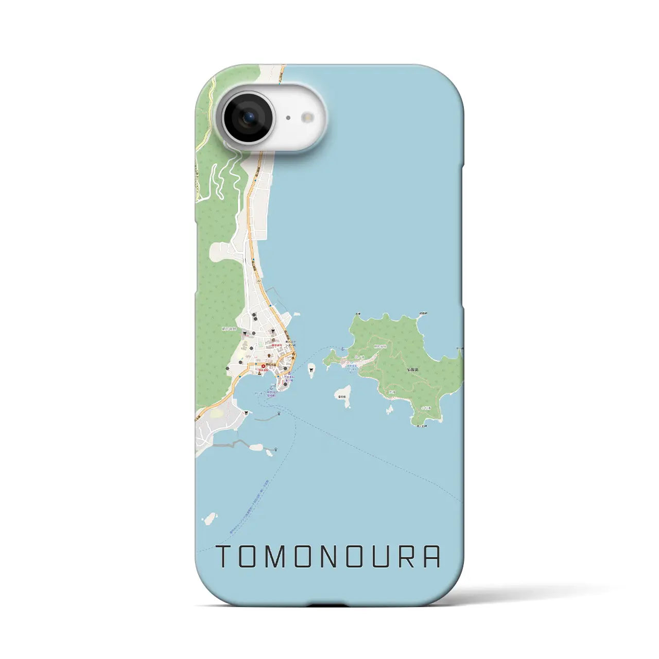 【鞆の浦(広島県)】地図柄iPhoneケース(バックカバータイプ)