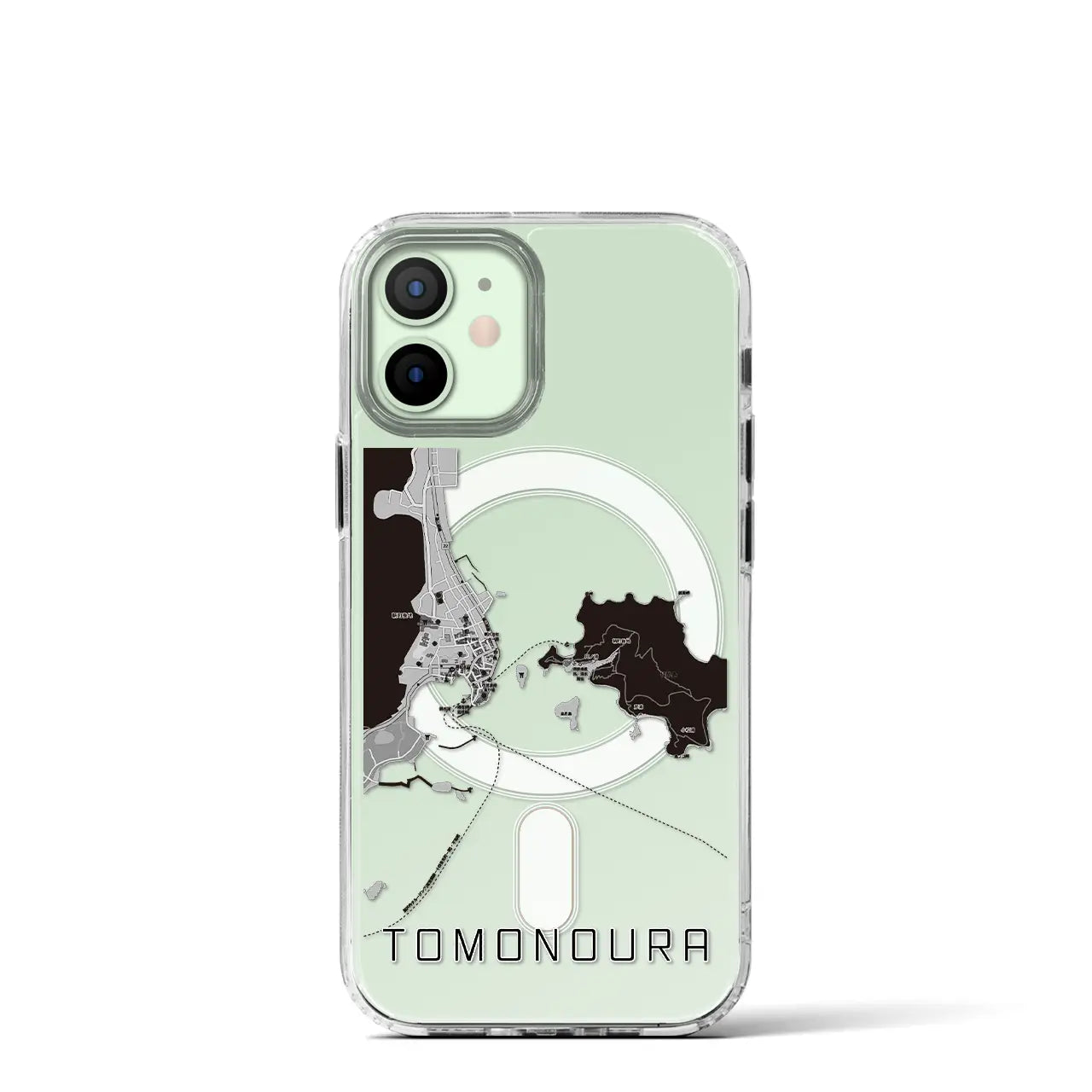【鞆の浦(広島県)】地図柄iPhoneケース(MagSafeタイプ)