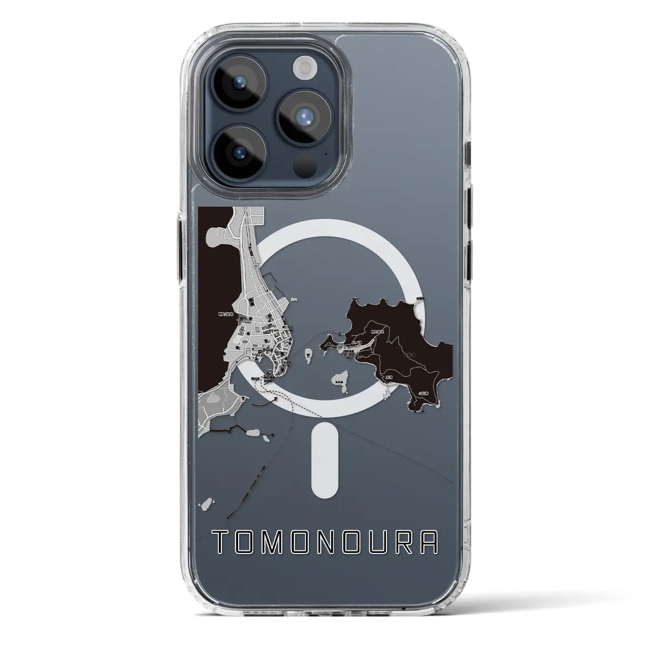 【鞆の浦(広島県)】地図柄iPhoneケース(MagSafeタイプ)