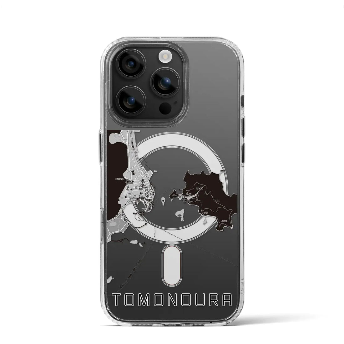 【鞆の浦(広島県)】地図柄iPhoneケース(MagSafeタイプ)