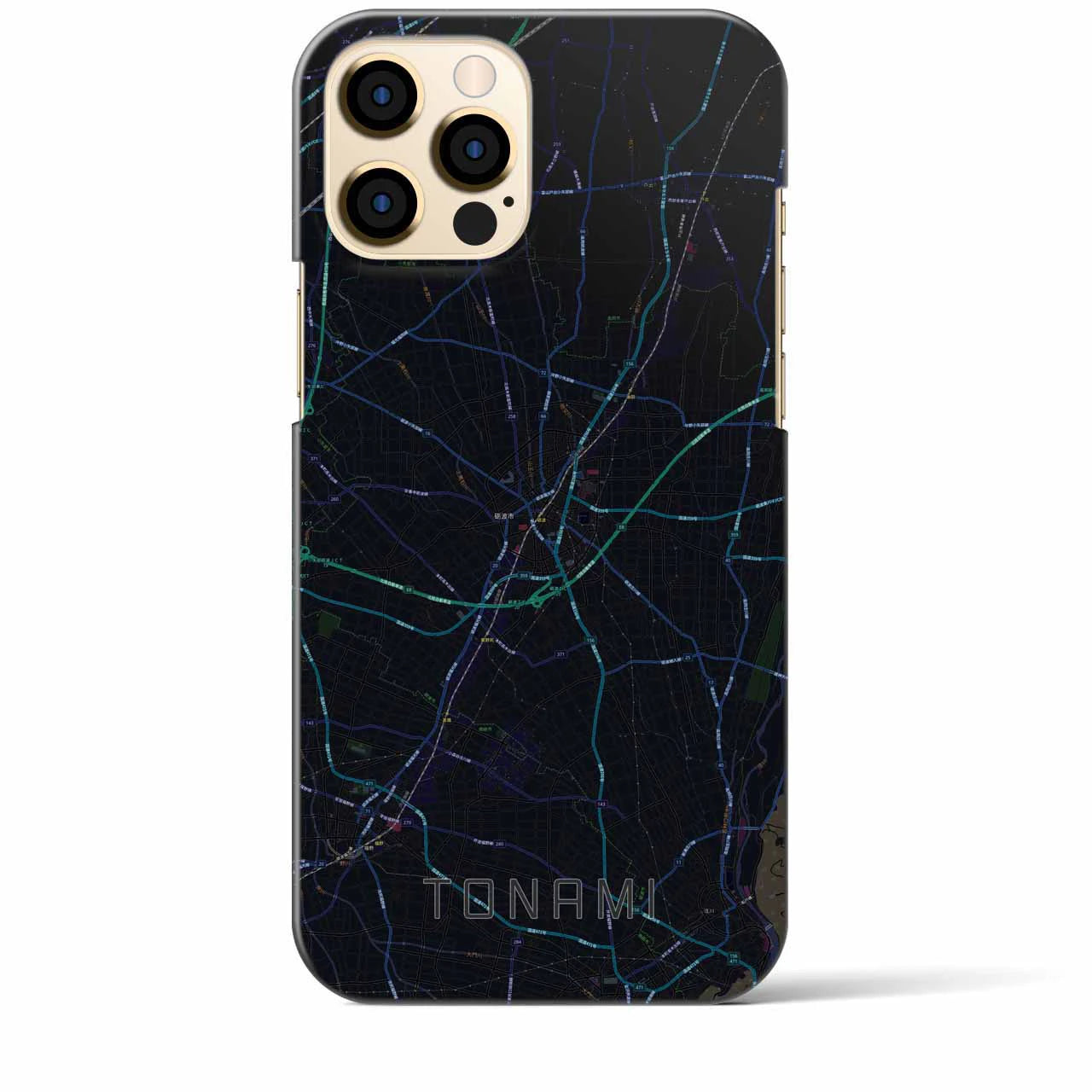 【砺波(富山県)】地図柄iPhoneケース(バックカバータイプ)