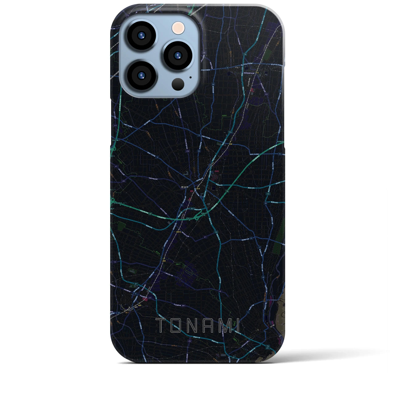 【砺波(富山県)】地図柄iPhoneケース(バックカバータイプ)