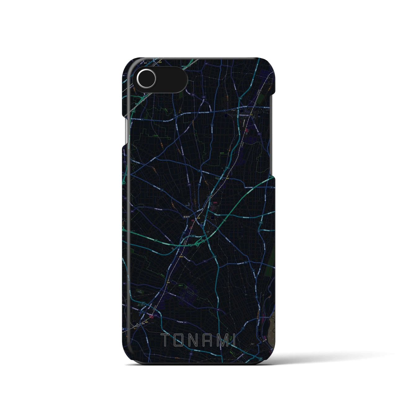 【砺波(富山県)】地図柄iPhoneケース(バックカバータイプ)