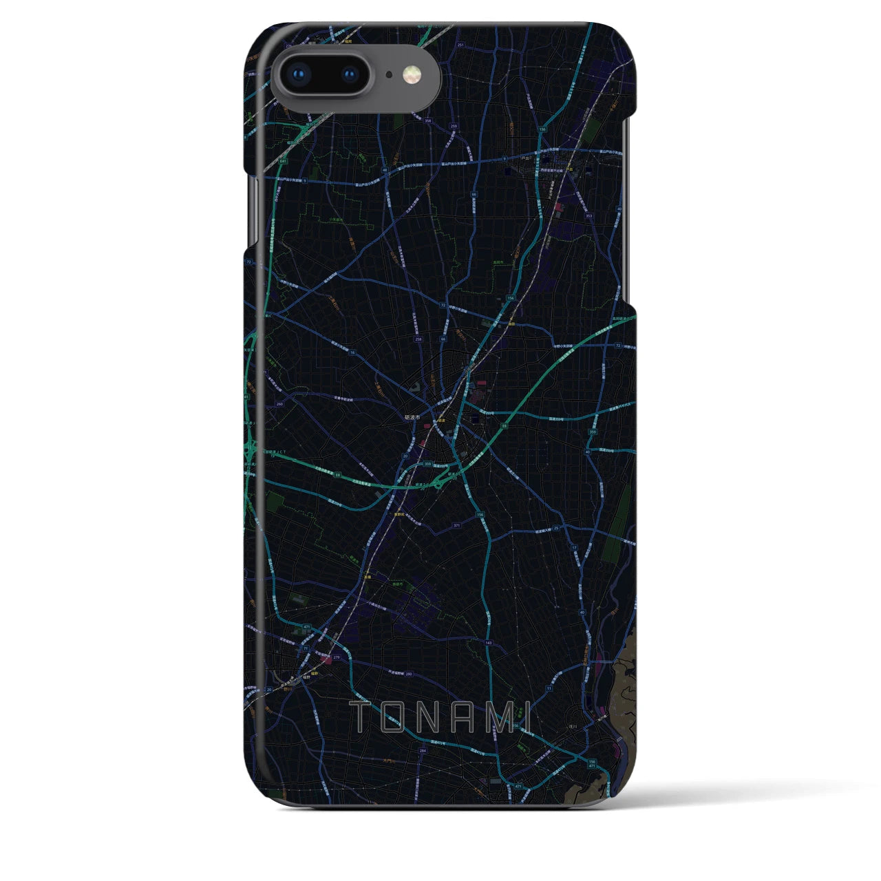 【砺波(富山県)】地図柄iPhoneケース(バックカバータイプ)