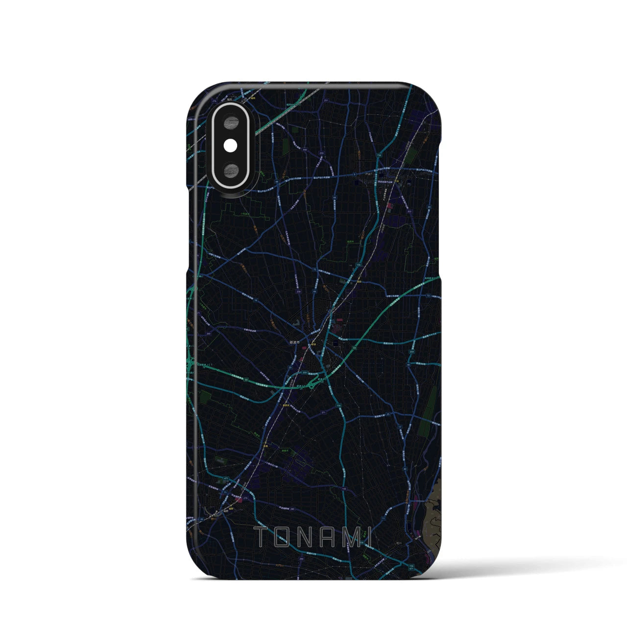 【砺波(富山県)】地図柄iPhoneケース(バックカバータイプ)