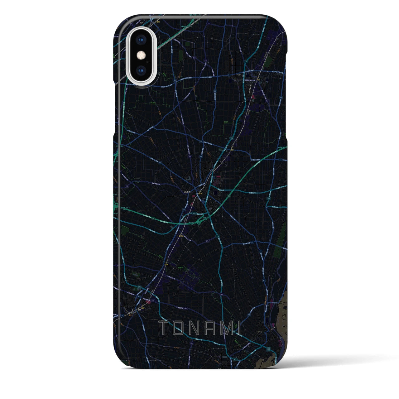 【砺波(富山県)】地図柄iPhoneケース(バックカバータイプ)