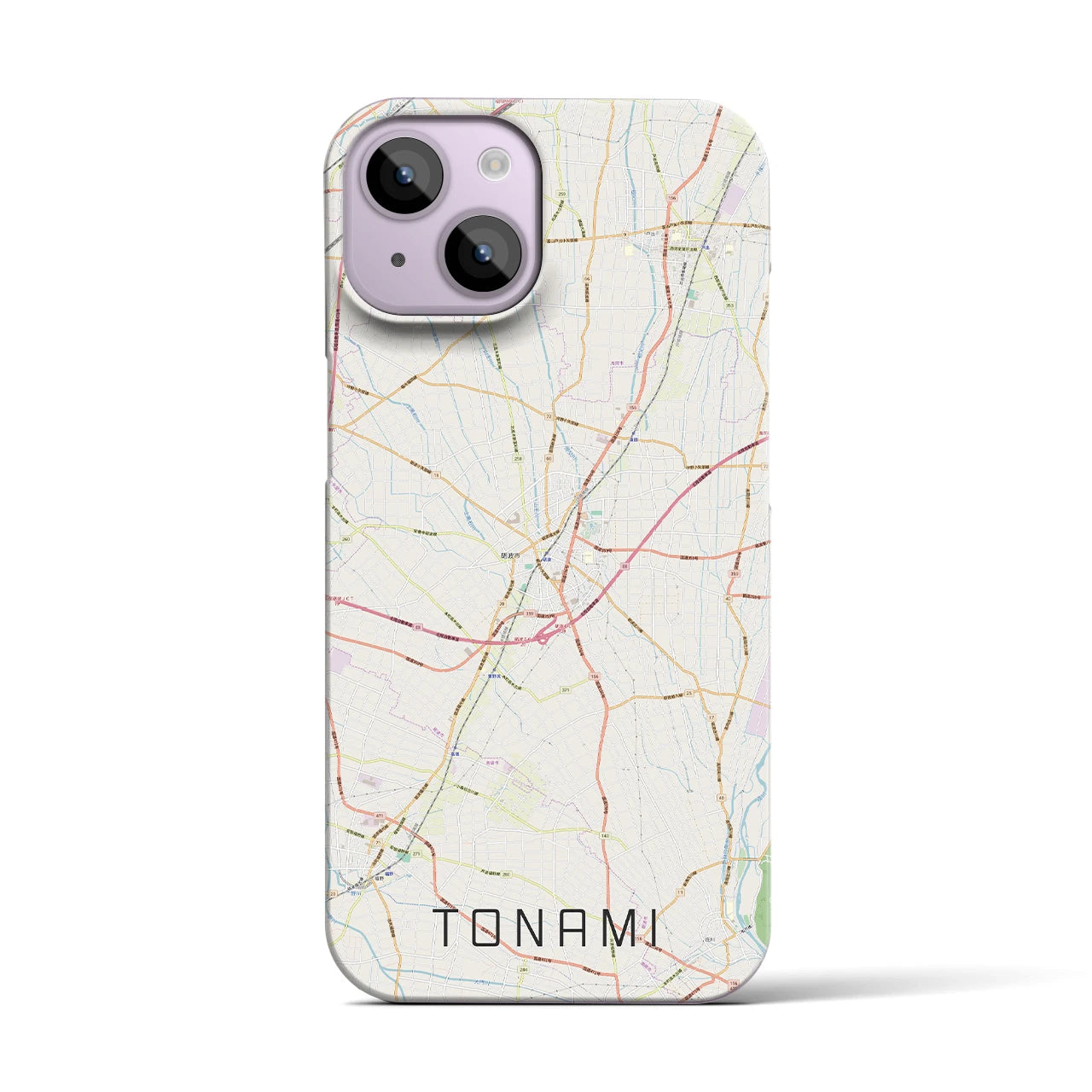【砺波(富山県)】地図柄iPhoneケース(バックカバータイプ)