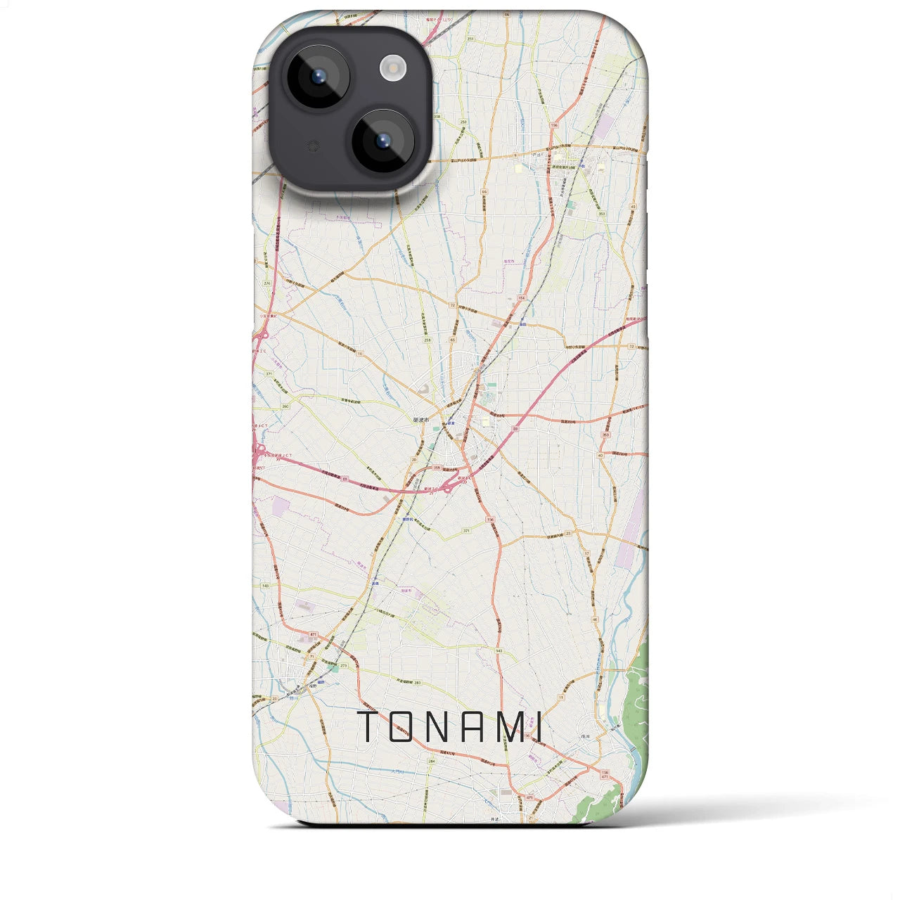 【砺波(富山県)】地図柄iPhoneケース(バックカバータイプ)