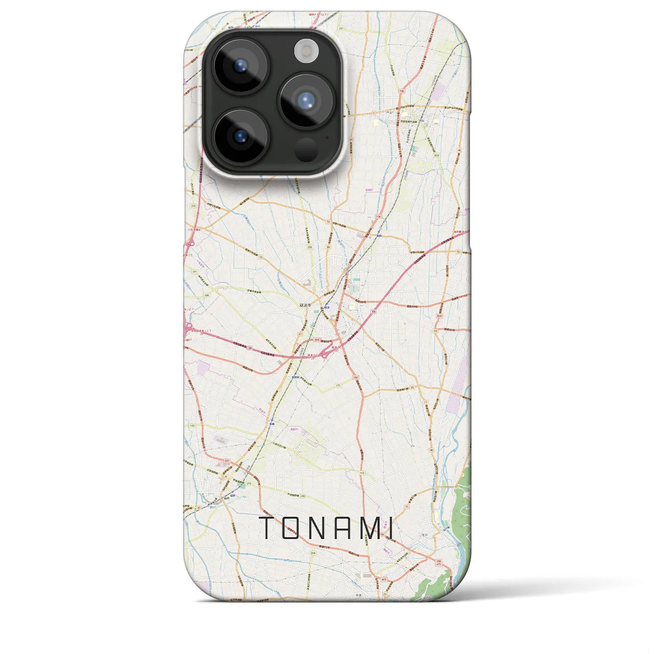 【砺波(富山県)】地図柄iPhoneケース(バックカバータイプ)