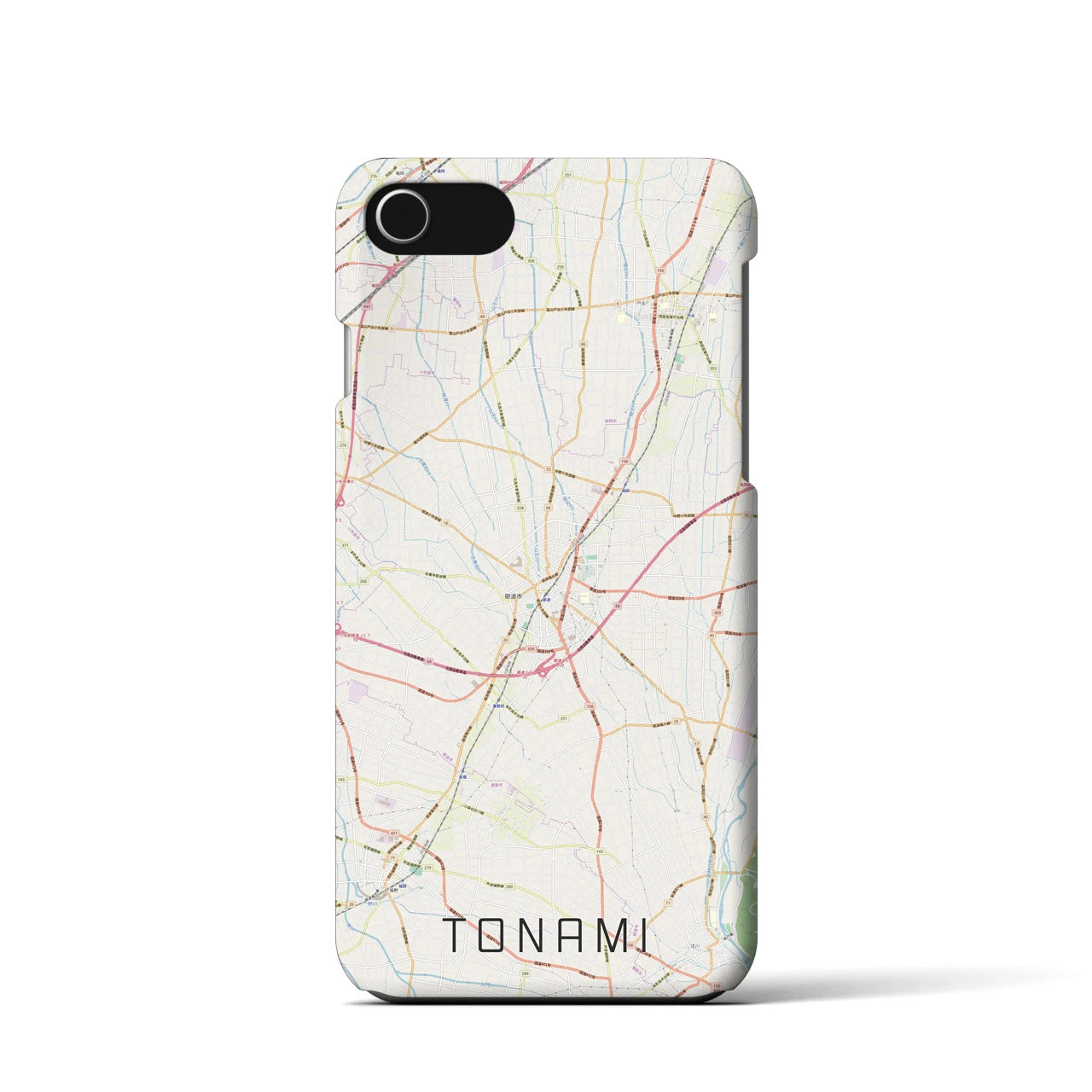 【砺波(富山県)】地図柄iPhoneケース(バックカバータイプ)