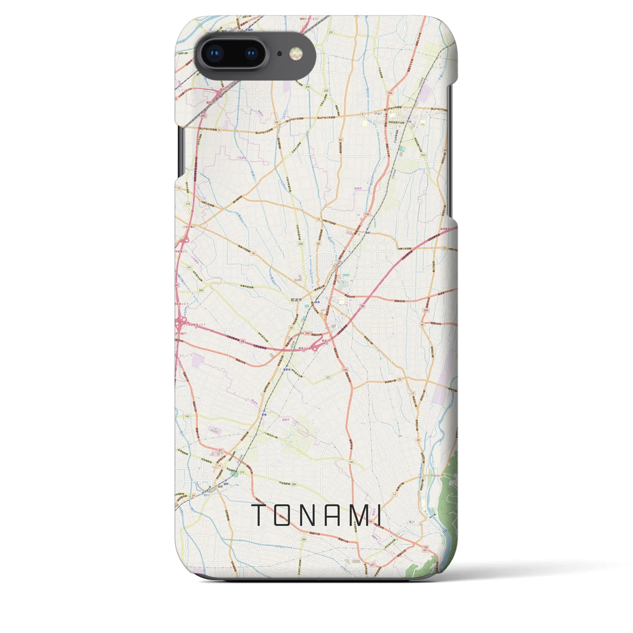 【砺波(富山県)】地図柄iPhoneケース(バックカバータイプ)