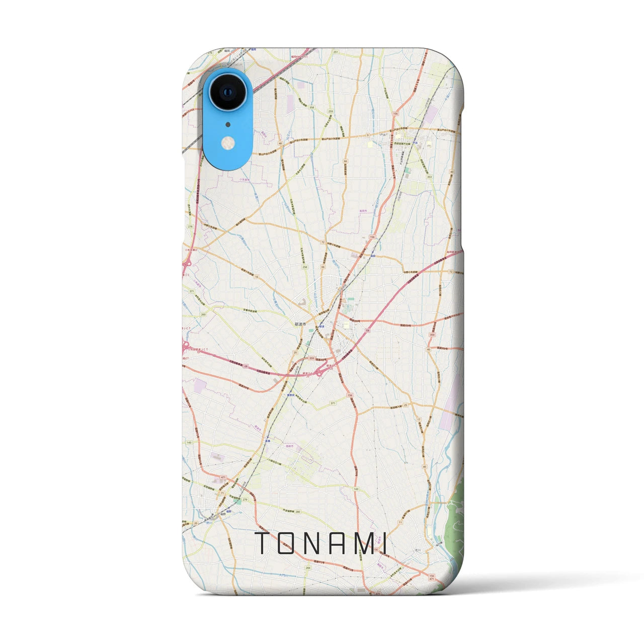 【砺波(富山県)】地図柄iPhoneケース(バックカバータイプ)