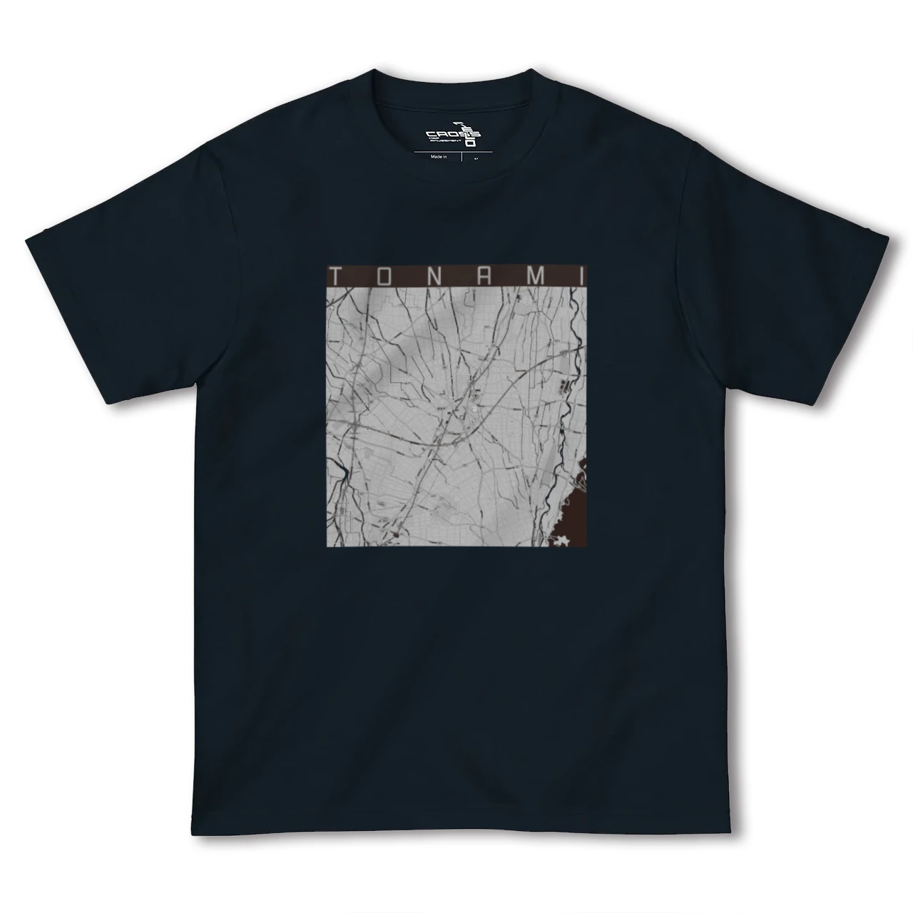 【砺波(富山県)】地図柄ヘビーウェイトTシャツ