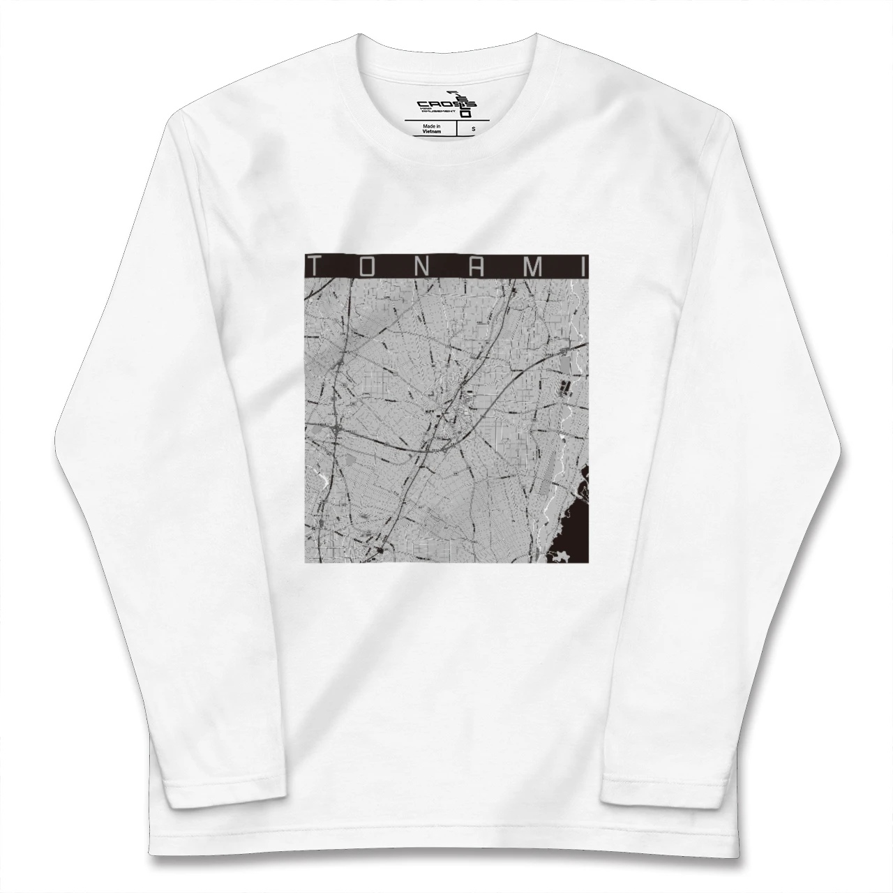 【砺波(富山県)】地図柄ロングスリーブTシャツ