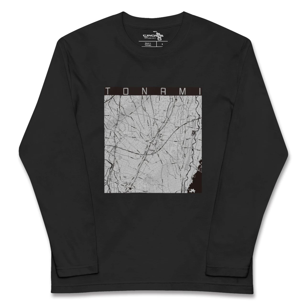 【砺波(富山県)】地図柄ロングスリーブTシャツ
