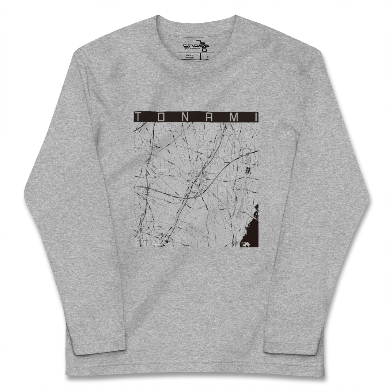 【砺波(富山県)】地図柄ロングスリーブTシャツ