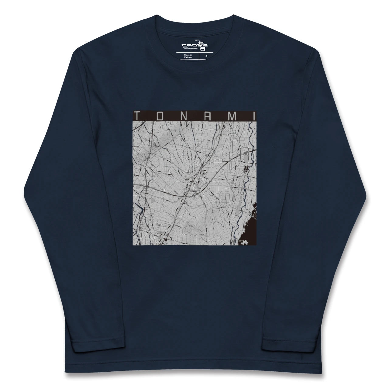 【砺波(富山県)】地図柄ロングスリーブTシャツ
