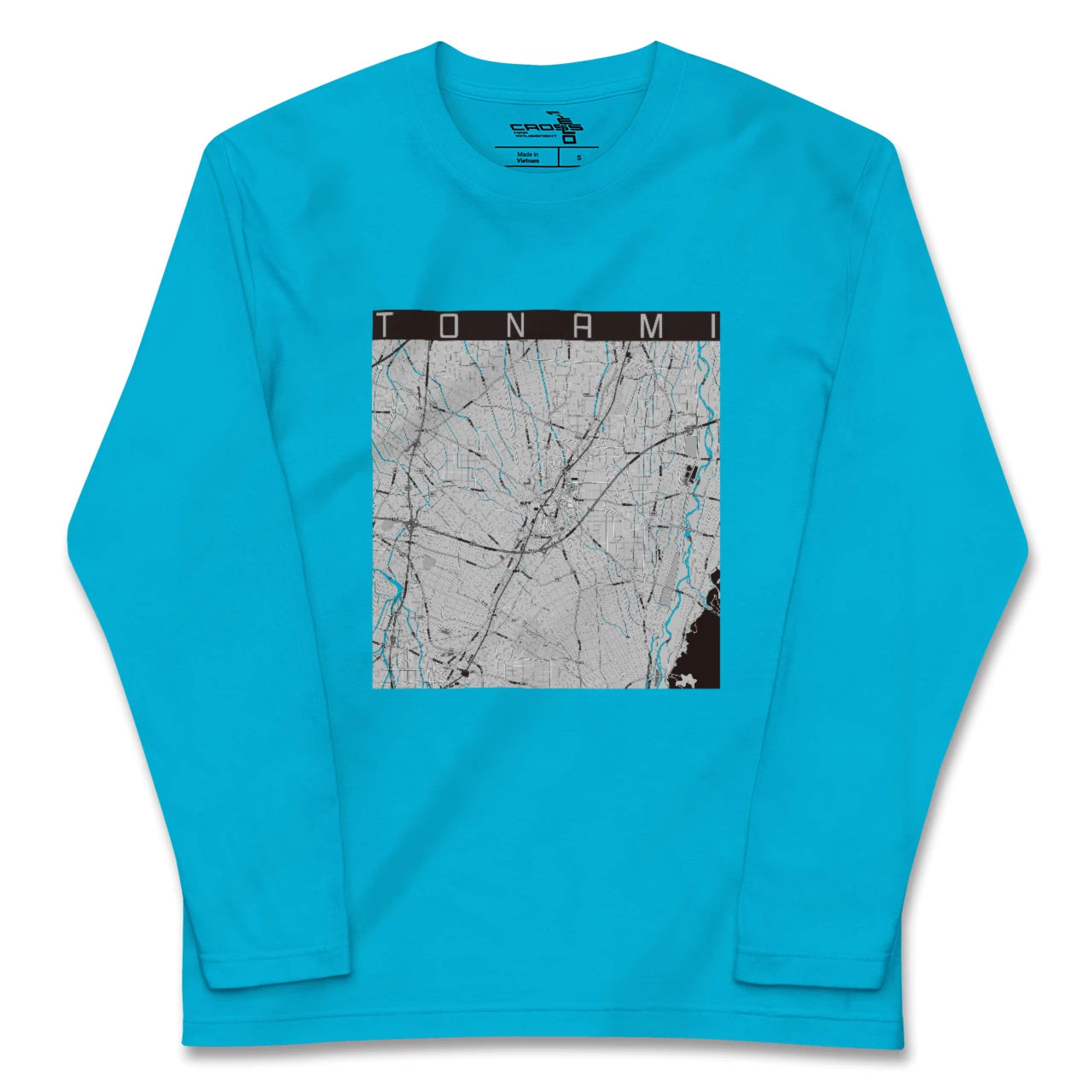 【砺波(富山県)】地図柄ロングスリーブTシャツ