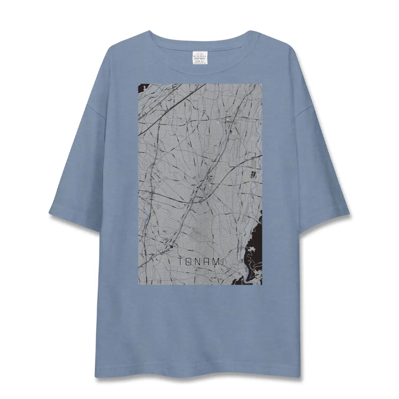 【砺波(富山県)】地図柄ビッグシルエットTシャツ