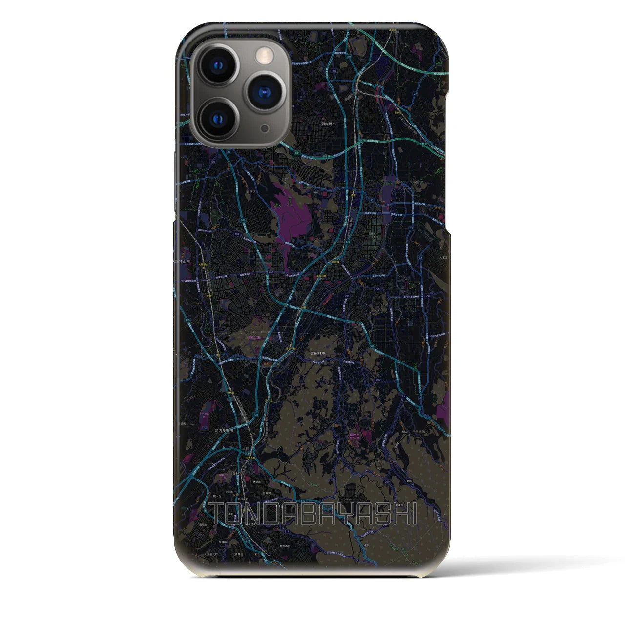 【富田林(大阪府)】地図柄iPhoneケース(バックカバータイプ)