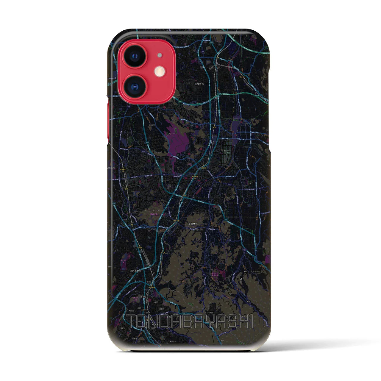 【富田林(大阪府)】地図柄iPhoneケース(バックカバータイプ)