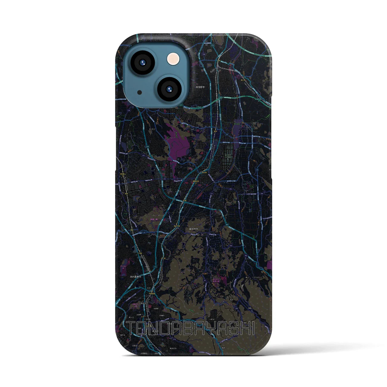 【富田林(大阪府)】地図柄iPhoneケース(バックカバータイプ)
