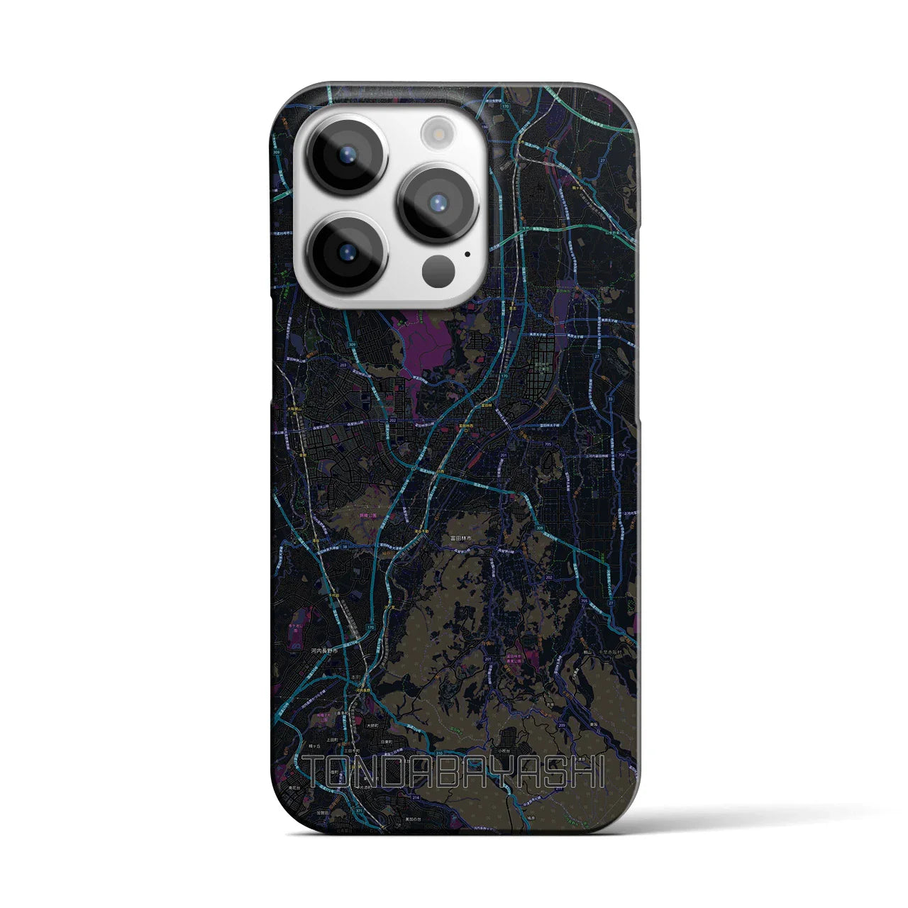 【富田林(大阪府)】地図柄iPhoneケース(バックカバータイプ)