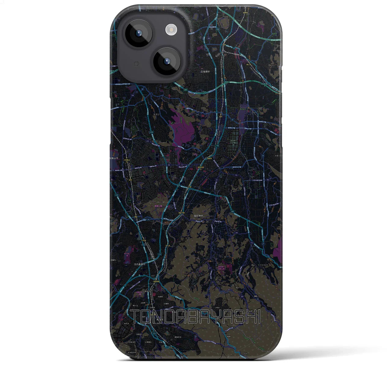 【富田林(大阪府)】地図柄iPhoneケース(バックカバータイプ)