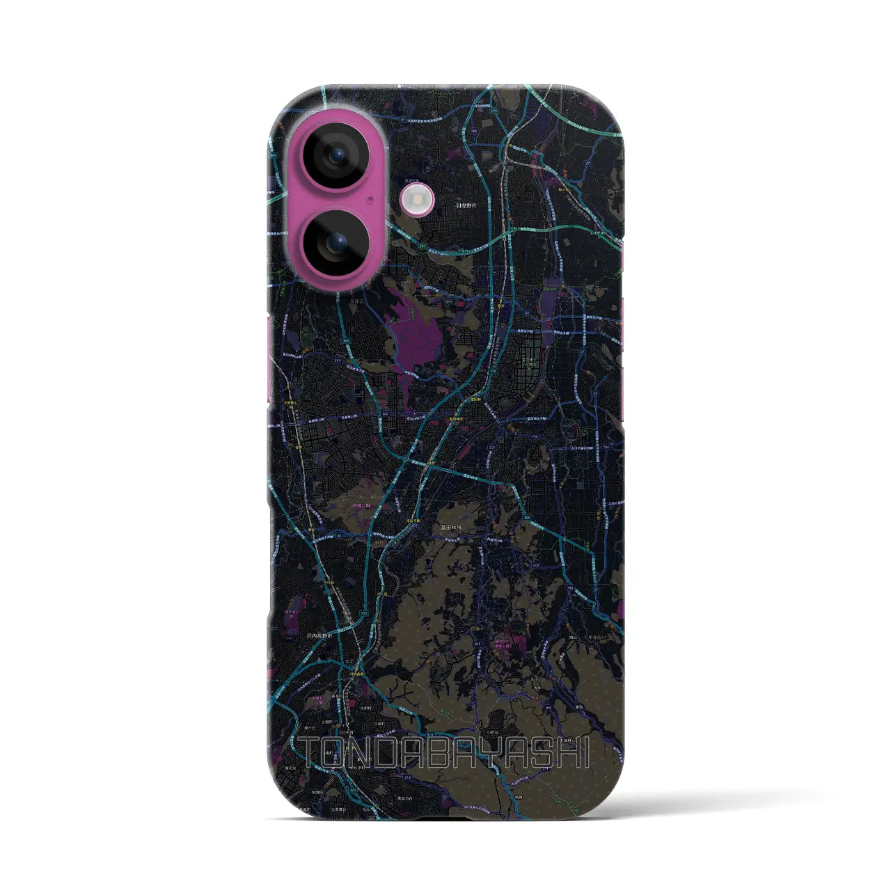 【富田林(大阪府)】地図柄iPhoneケース(バックカバータイプ)