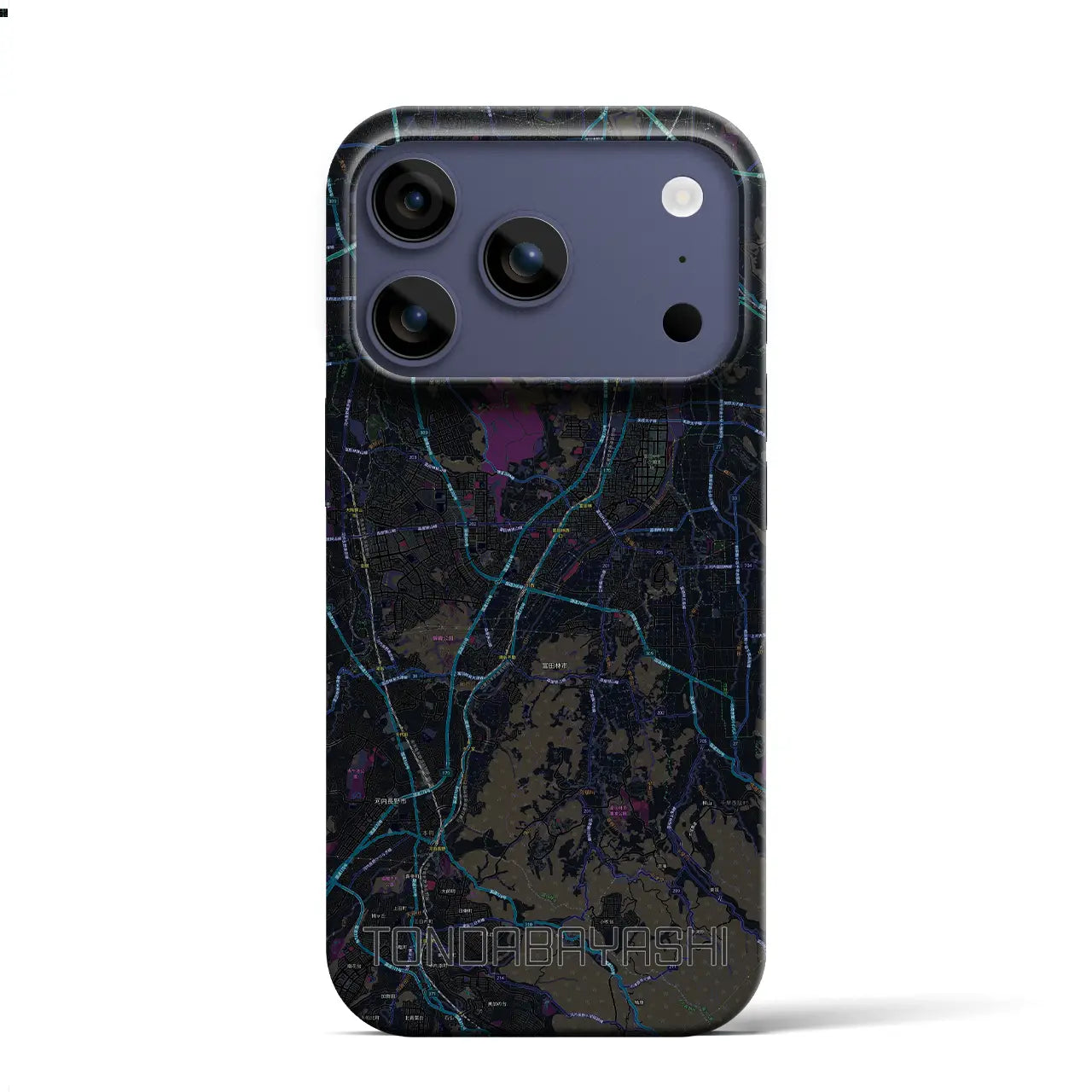 【富田林(大阪府)】地図柄iPhoneケース(バックカバータイプ)