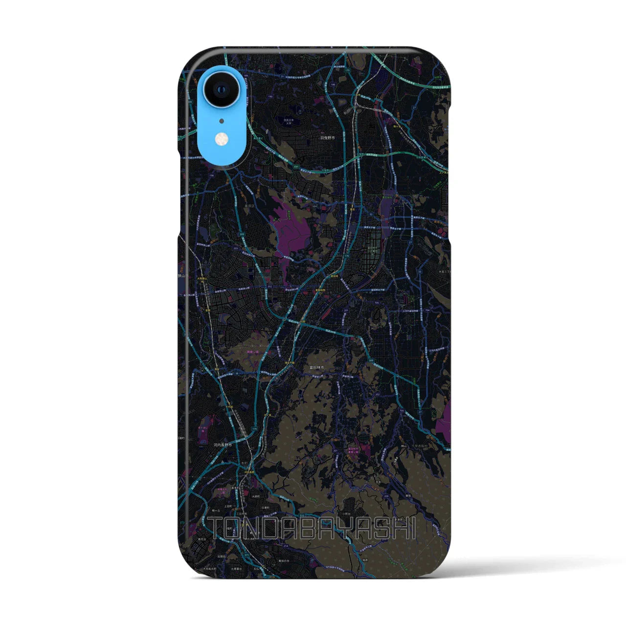【富田林(大阪府)】地図柄iPhoneケース(バックカバータイプ)