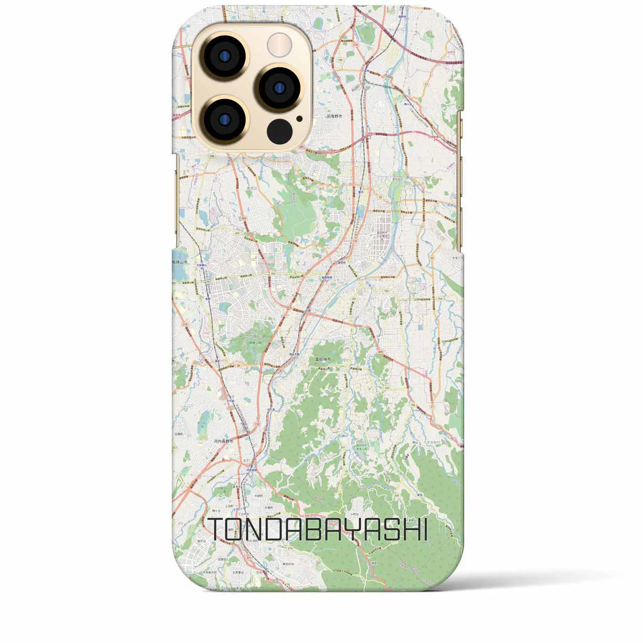 【富田林(大阪府)】地図柄iPhoneケース(バックカバータイプ)