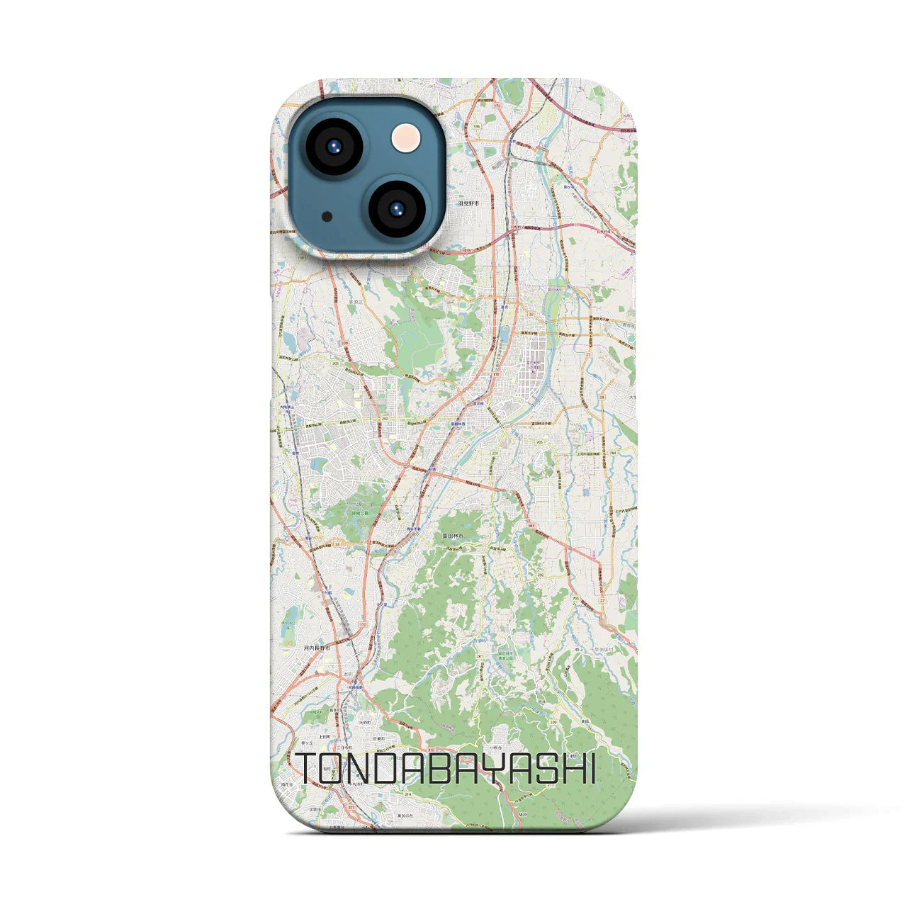 【富田林(大阪府)】地図柄iPhoneケース(バックカバータイプ)