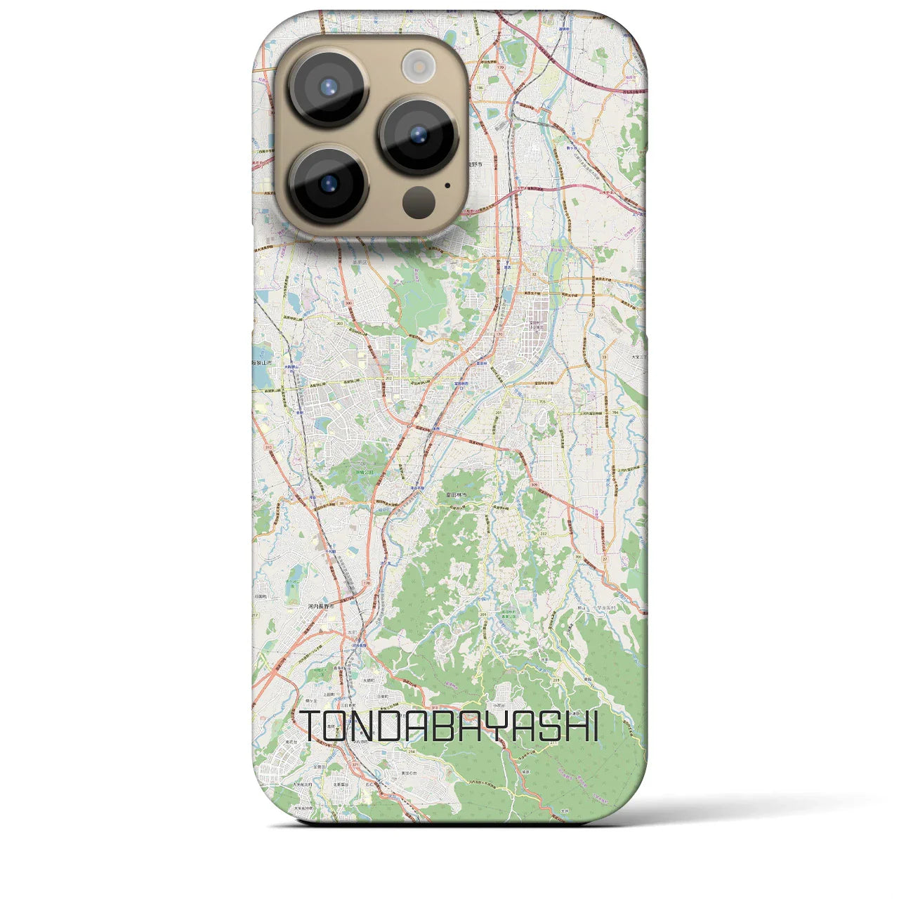 【富田林(大阪府)】地図柄iPhoneケース(バックカバータイプ)