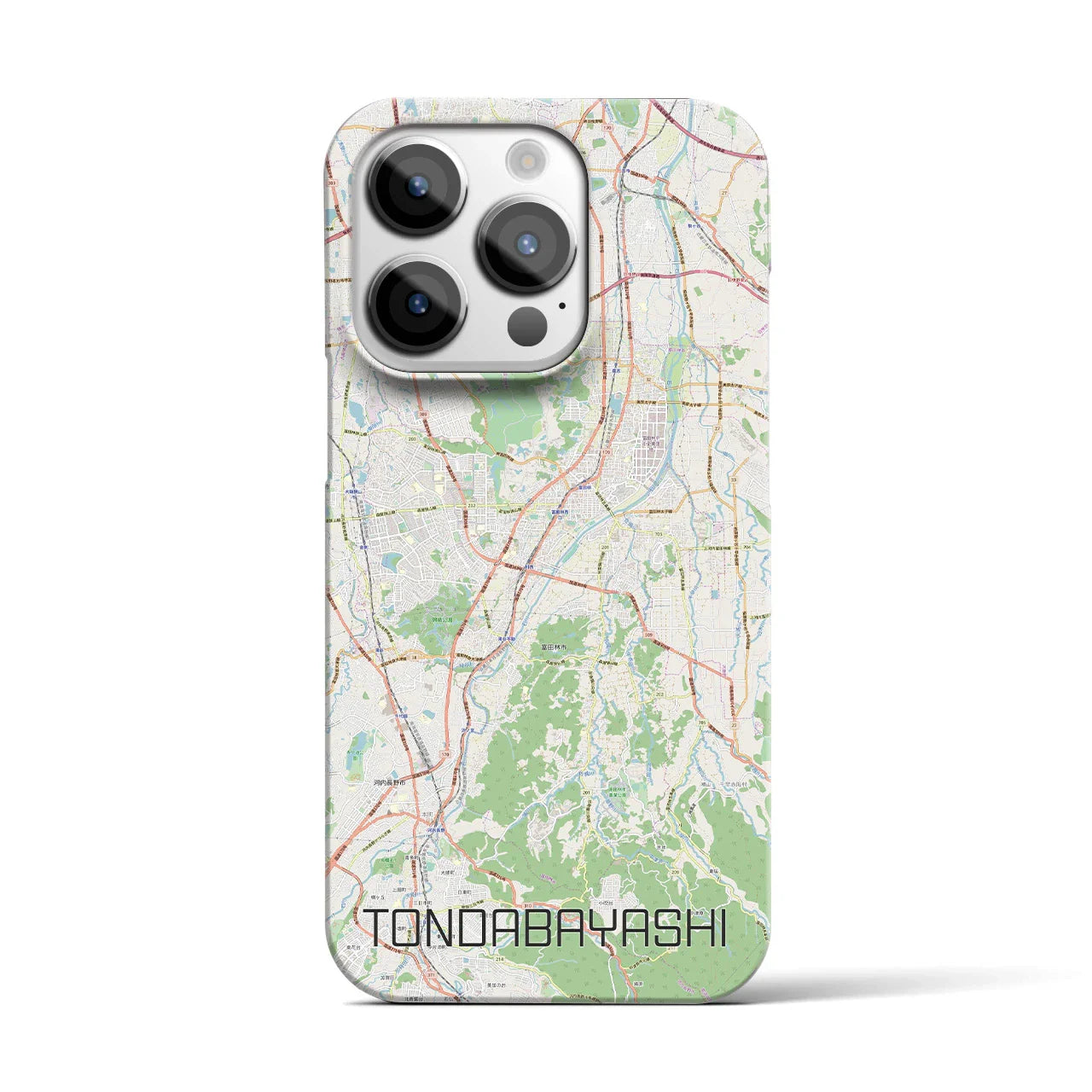 【富田林(大阪府)】地図柄iPhoneケース(バックカバータイプ)