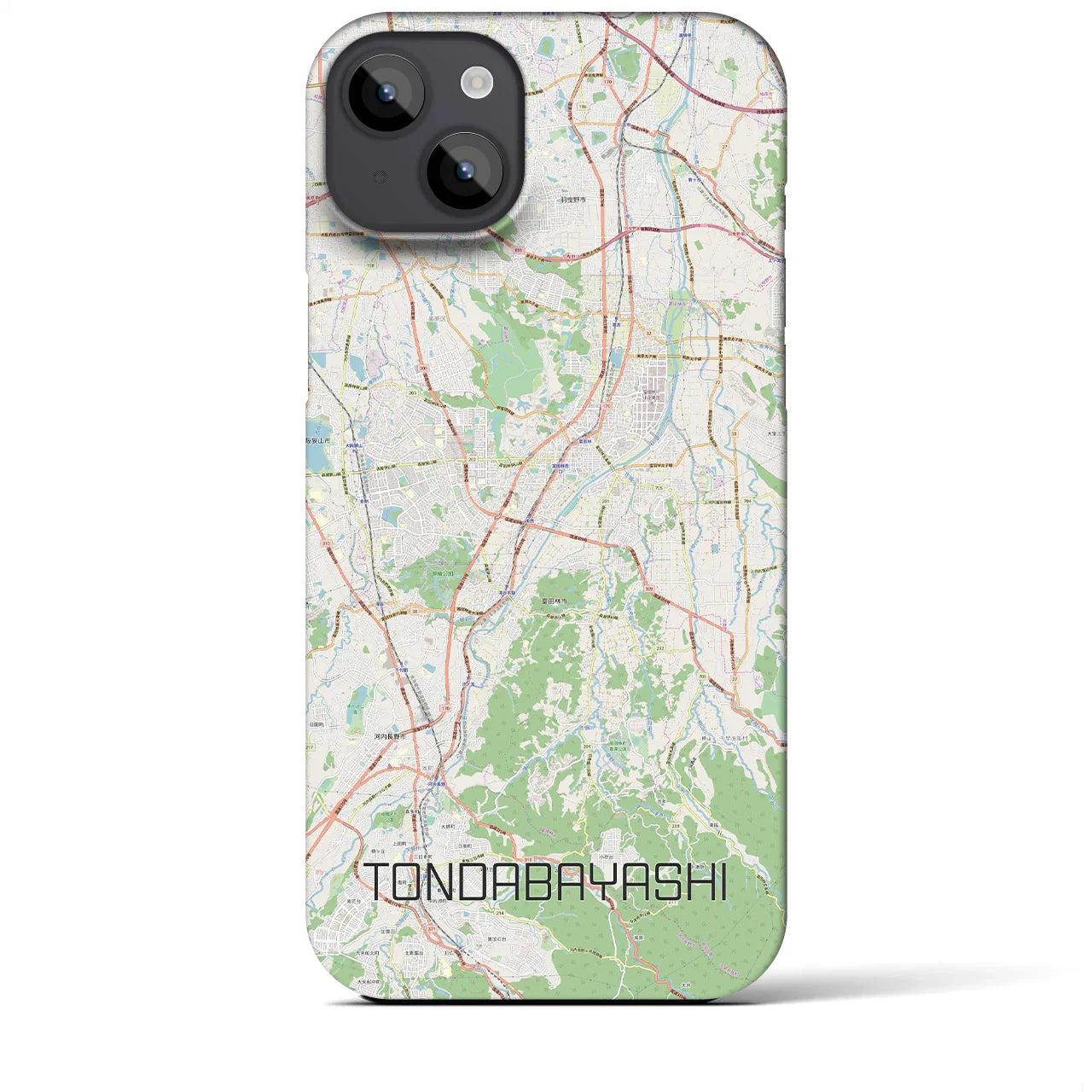 【富田林(大阪府)】地図柄iPhoneケース(バックカバータイプ)