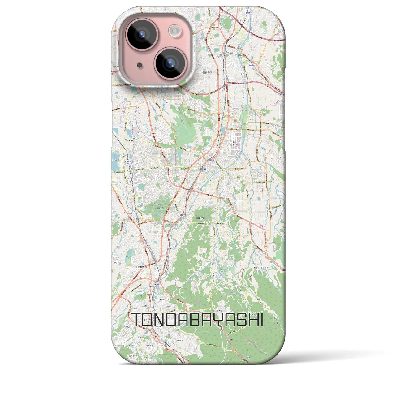【富田林(大阪府)】地図柄iPhoneケース(バックカバータイプ)