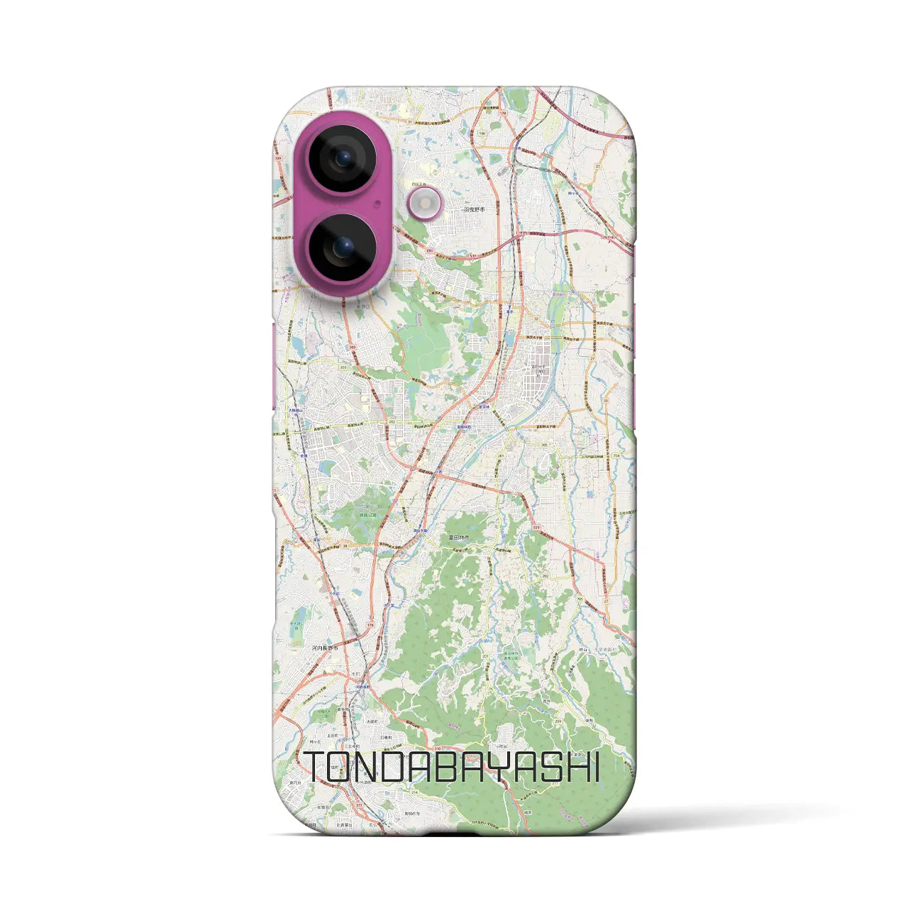 【富田林(大阪府)】地図柄iPhoneケース(バックカバータイプ)