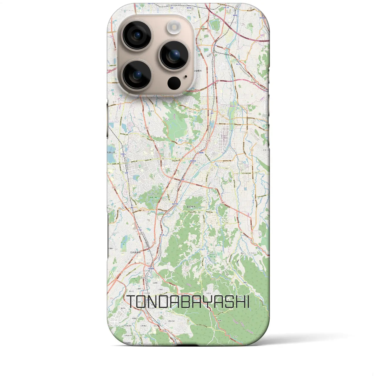 【富田林(大阪府)】地図柄iPhoneケース(バックカバータイプ)