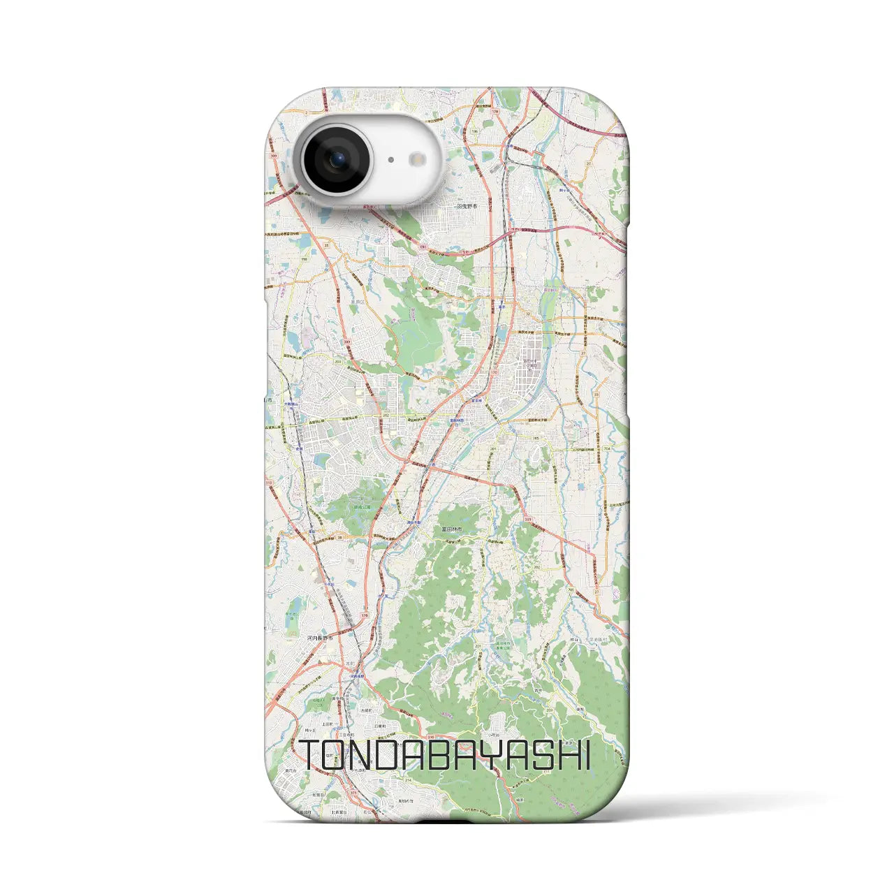 【富田林(大阪府)】地図柄iPhoneケース(バックカバータイプ)