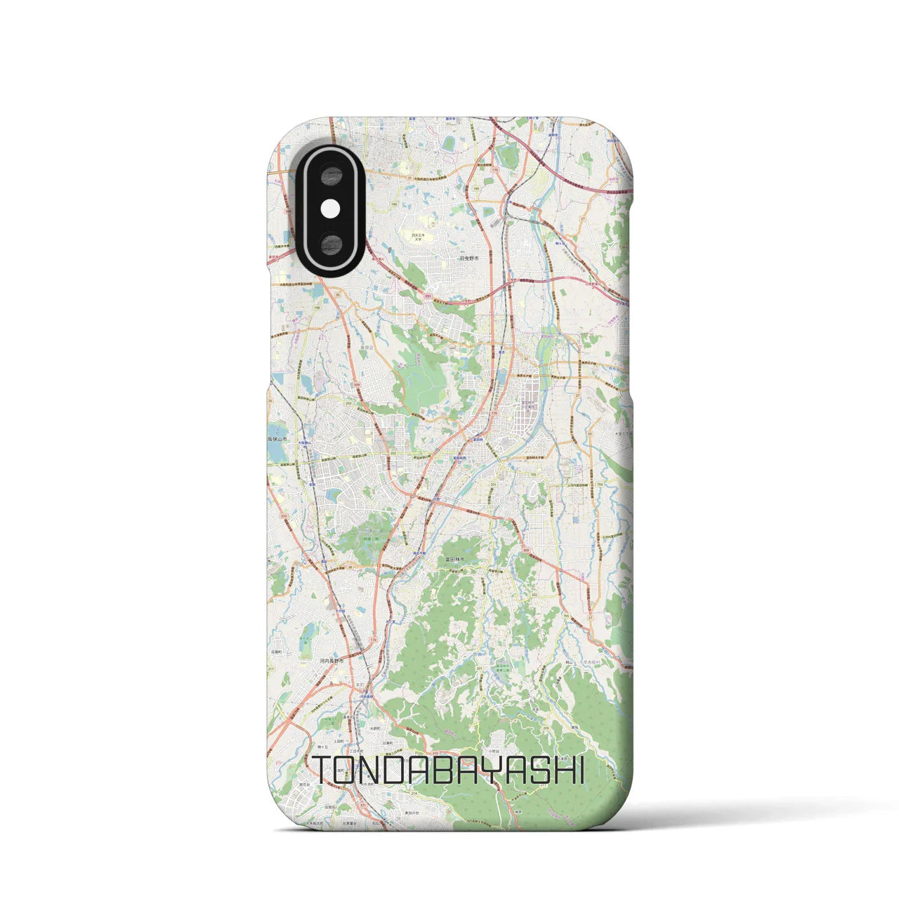 【富田林(大阪府)】地図柄iPhoneケース(バックカバータイプ)