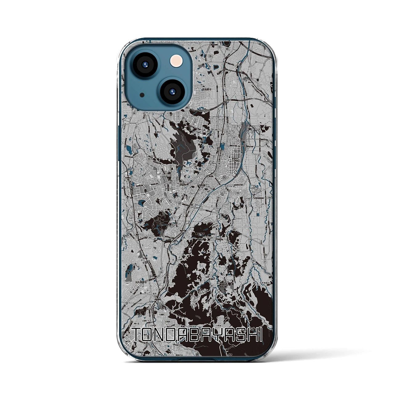 【富田林(大阪府)】地図柄iPhoneケース(クリアタイプ)