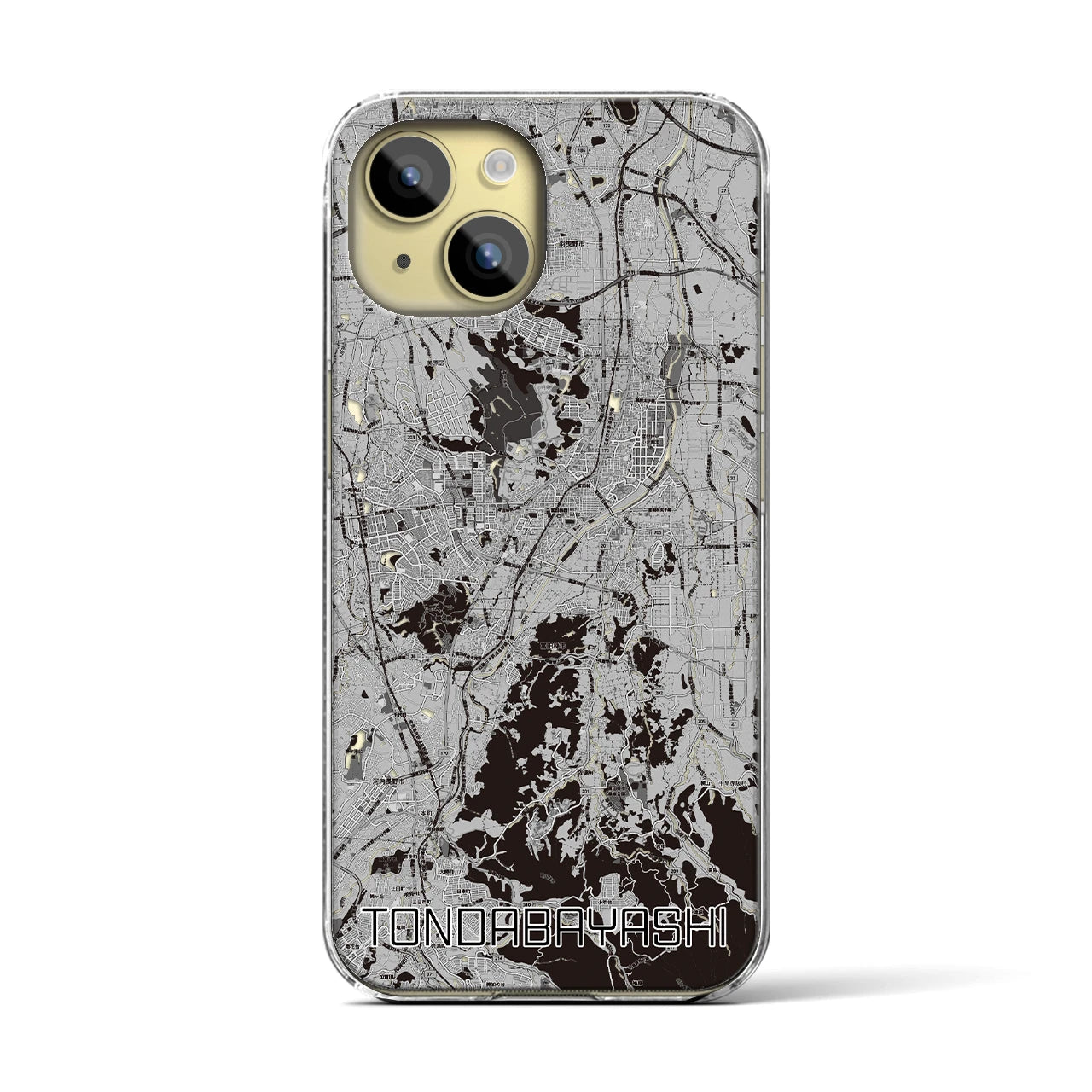 【富田林(大阪府)】地図柄iPhoneケース(クリアタイプ)