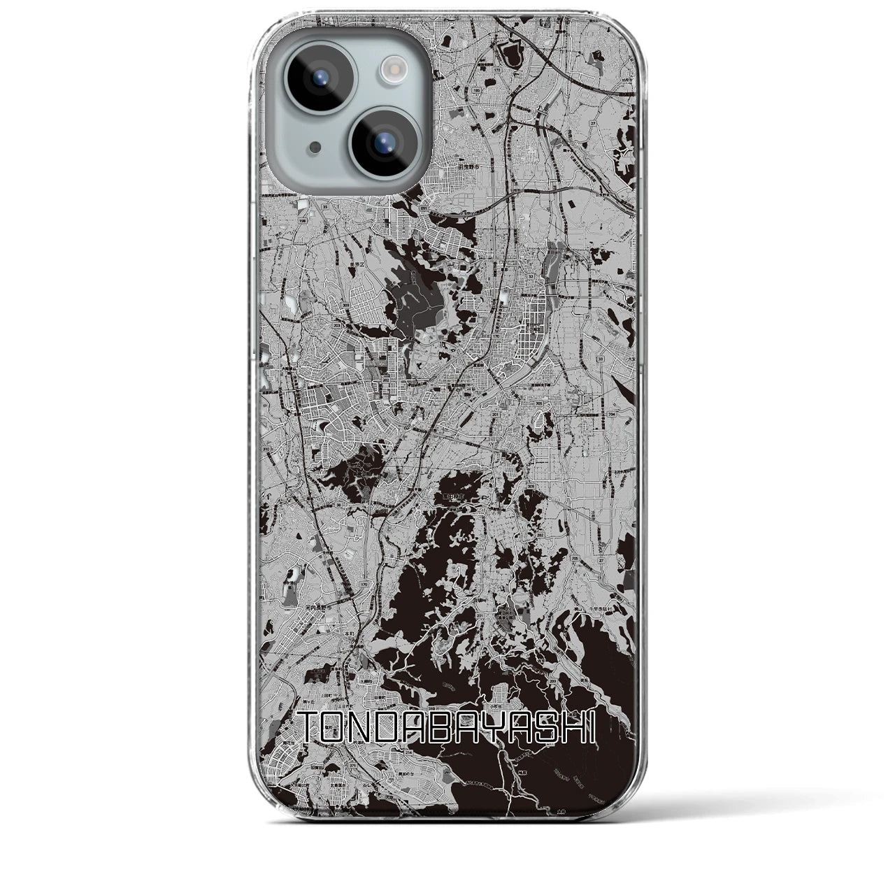 【富田林(大阪府)】地図柄iPhoneケース(クリアタイプ)