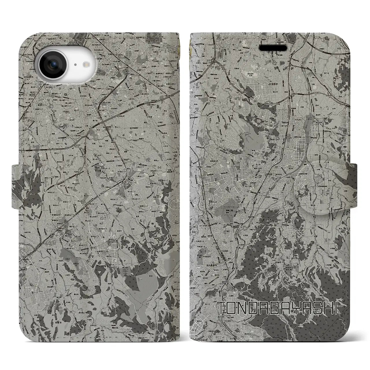 【富田林(大阪府)】地図柄iPhoneケース(手帳タイプ)