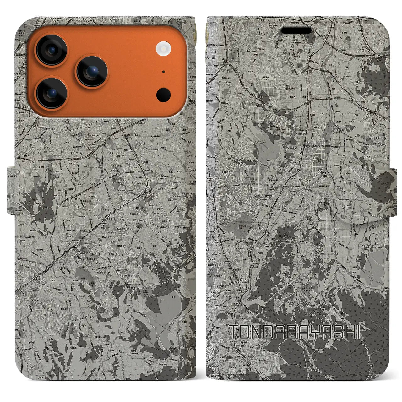 【富田林(大阪府)】地図柄iPhoneケース(手帳タイプ)